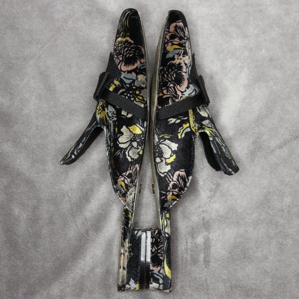 Nanette Lepore Allegra Bow Velvet Mule Slide Sz 7 - Picture 4 of 10